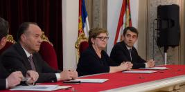 29. 03. 2018. | Svečano potpisivanje Sporazuma o rešavanju prostornih problema Biološkog, Geografskog, Filološkog i Fakulteta bezbednosti