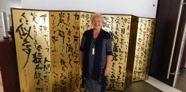 17. 05. 2018. | Čas kaligrafije za studente 4. godine Japanologije u Ambasadi Japana